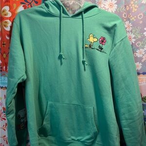 Green snoopy hoodie size XL